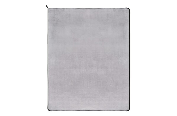 Couverture en polaire corail thermocollée 120 x 150 cm (500 g/m²) sublimation - Gris