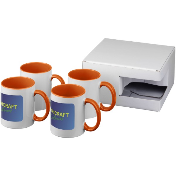 Coffret cadeau 4 pièces sublimées Ceramic - Orange