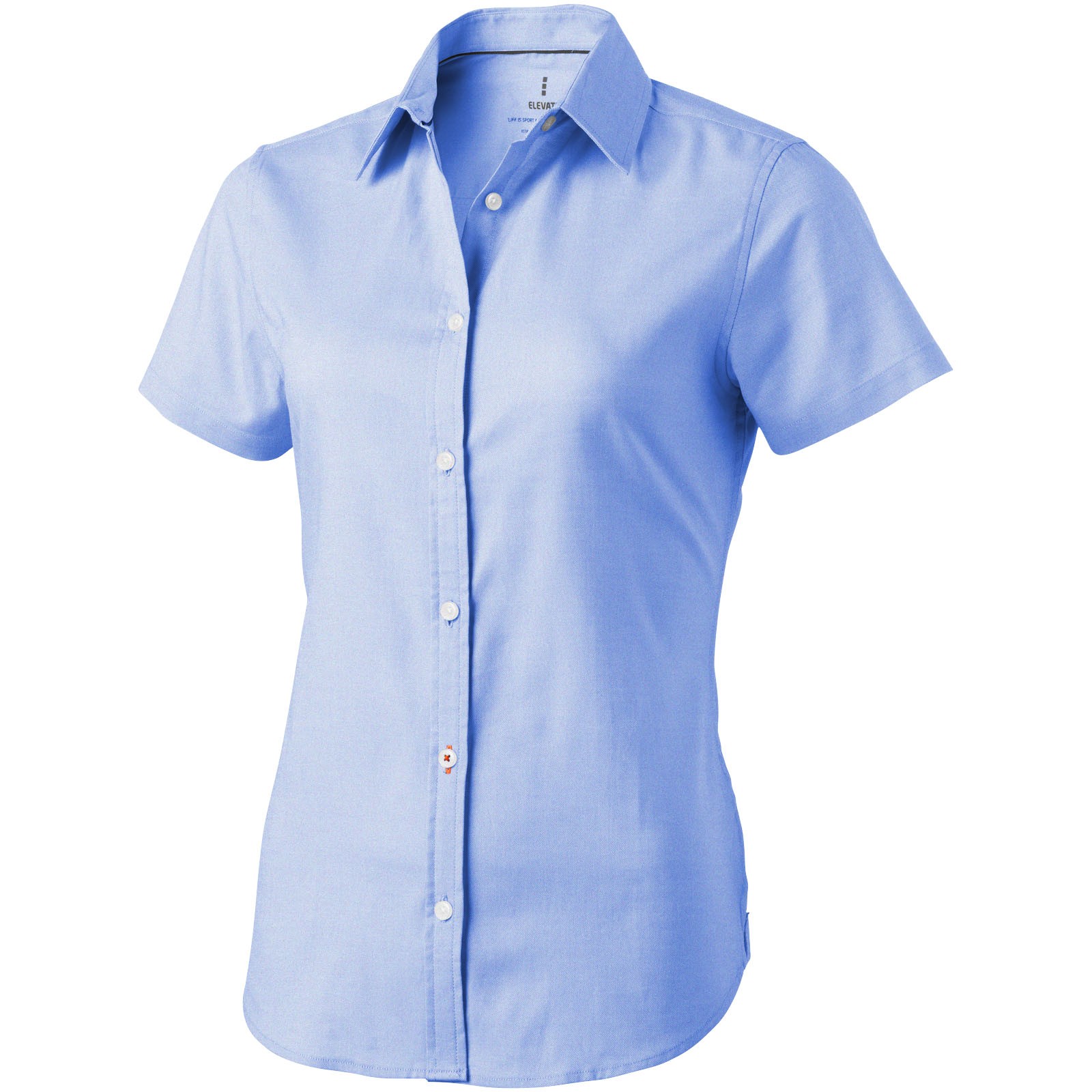 Camisa tipo Oxford de manga corta de mujer "Manitoba" - Azul claro / XL