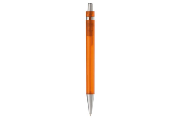 Ball pen Antarctica metal clip - Ecru / Orange