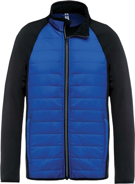 Dual-Fabric Sports Jacket - Dark Royal Blue / Black / XS