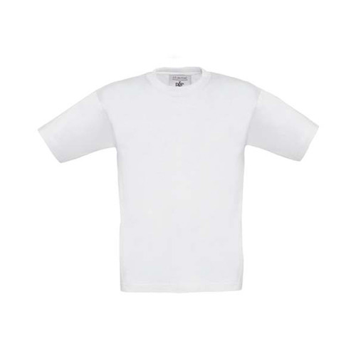 T-Shirt B&C Exact 190 Kids - 100% Algodão (Investindo Em Better Cotton) - Branco / 5_6