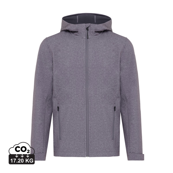 Iqoniq Makalu moška soft shell jakna 5000 mm, 300 g/m² - Heather srednje siva / L