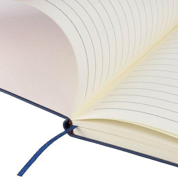 Bloco de notas em PU reciclado (A5) Elian Original - cinzento