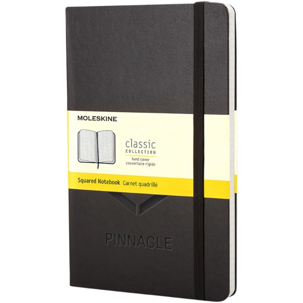 Moleskine Classic PK hard cover notebook - squared - Solid Black