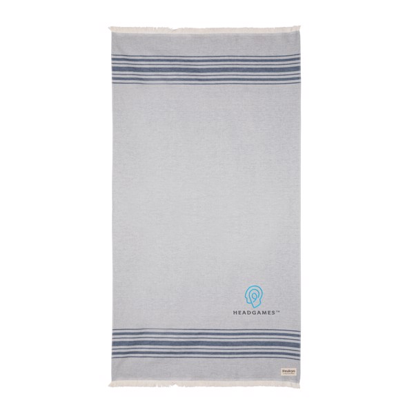 Serviette Hammam Ukiyo Yumiko AWARE™ Made in Europe - Bleu Marine