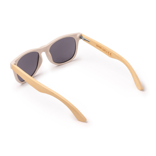 Personalised sunglasses made from wheat fibre and bamboo with UV400 protection