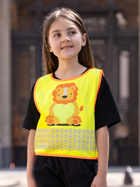 Children's Safety Vest Funtastic Wildlife - Yellow / XS