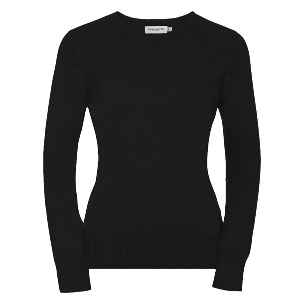 Pulôver Em Malha Senhora 275G - 50% Algodão/ 50% Acrílico - Preto / S