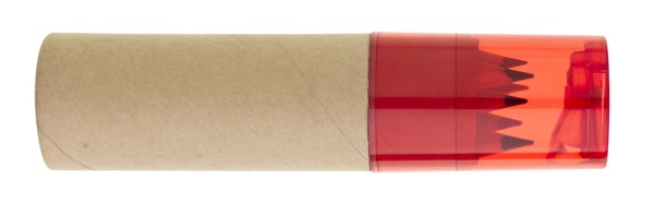 Set svinčnikov Magine 6 kosov, šilček priložen - Rdeča