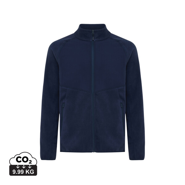 Iqoniq Talung recycled polyester microfleece zip through - Navy / XXXL