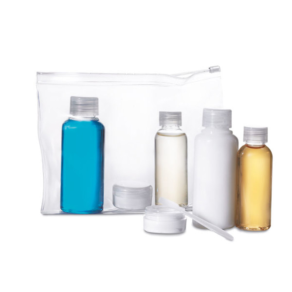 Potovalna torbica Airpro, 6 stekleničk 100 ml, 50 ml, 10 ml