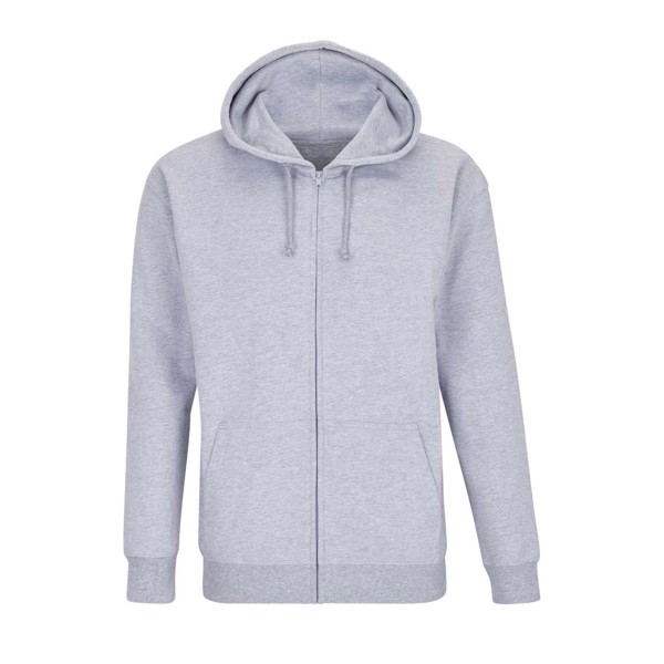Sol's Carter - Unisex majica s kapuljačom i patentnim zatvaračem - Siva Melanž / M