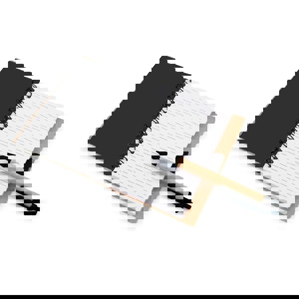 Notizbuch ca. B7 "lächelndes Gesicht" mit Kugelschreiber | Dylan - schwarz