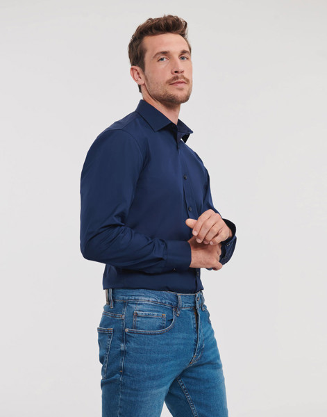 Men'sLS Ultimate Stretch Shirt - White / XL