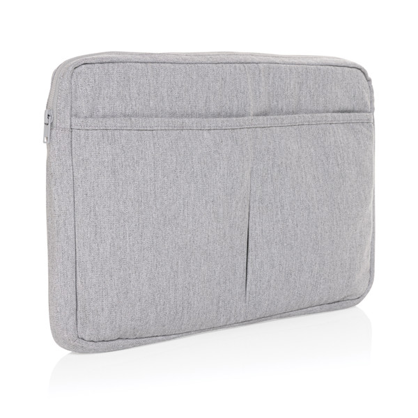 Laluka laptop sleeve recycled cotton, 15.6 inch - Grey
