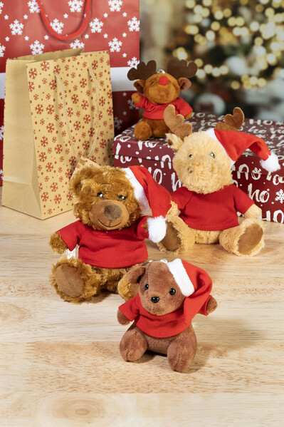 Plush Christmas Teddy Bear Keyring Julnalle