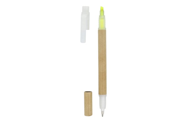 Papirhighlighterpen - Gul