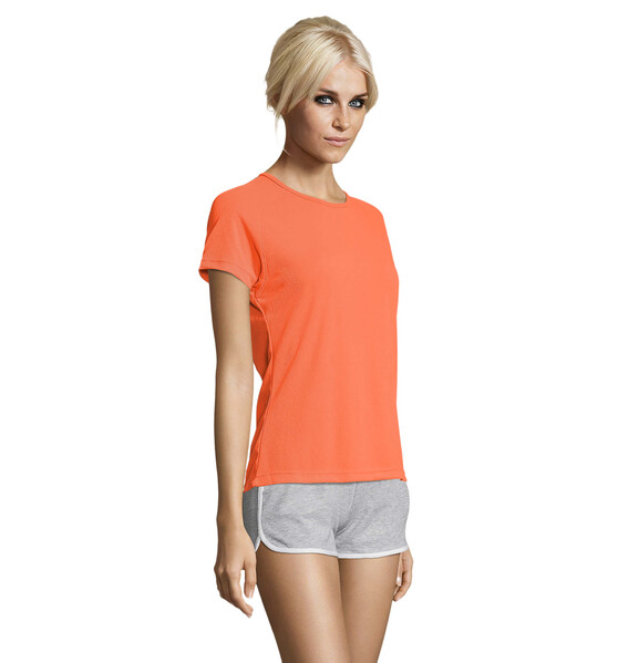 SPORTY Damski T-Shirt 140g Sporty Women - Neon Pomarańczowy / XL