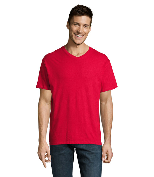 VICTORY Męski T-SHIRT 150g - Czerwony / L