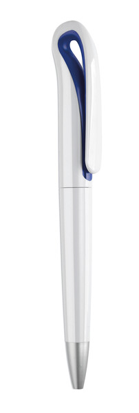 Stylo à bille Twist en ABS Whiteswan - Bleu