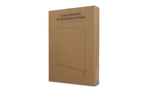Tableau noir dans un support en bois