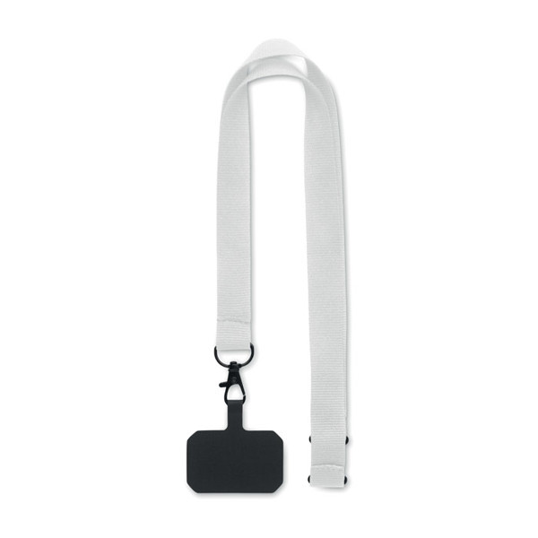 Phone holder lanyard Ameste - White