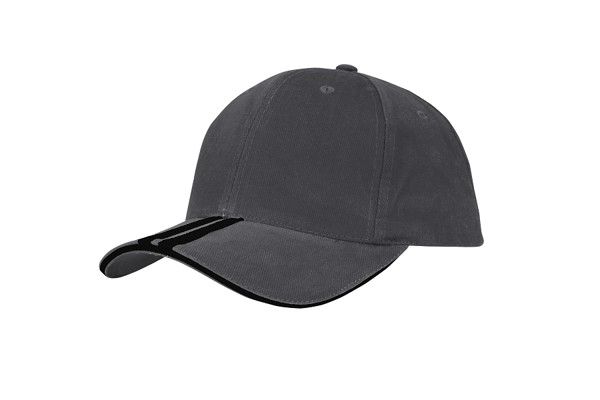 4074 - baseball cap - black/white