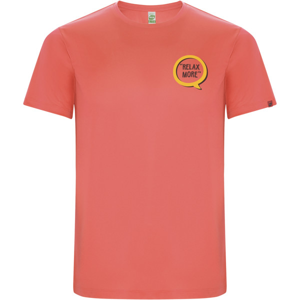 T-shirt sportiva a maniche corte da uomo Imola - Fluor Coral / S