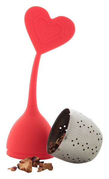 Tea Infuser Jasmin, Heart - Red
