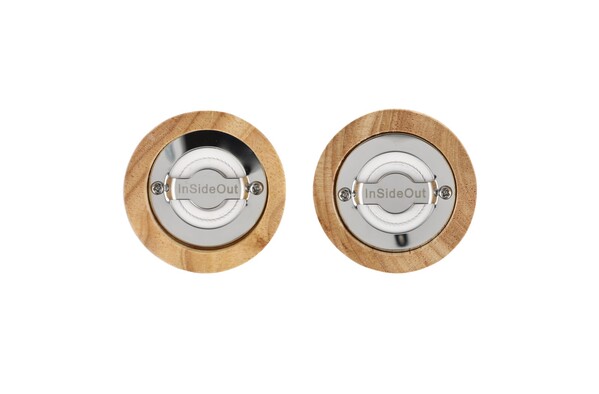 InSideOut Wooden Salt and Pepper Mill set