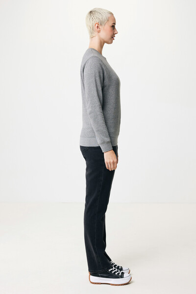 Lehká mikina Iqoniq Etosha z recykl. bavlny - Light Heather Anthracite / XXXL