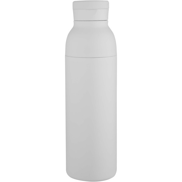 Illuminate 650 ml RCS recycled stainlesss steel double wall insulated water bottle - White