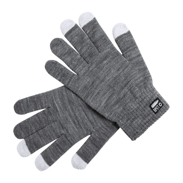 Gants écran tactile rpet Retap - Gris Cendré