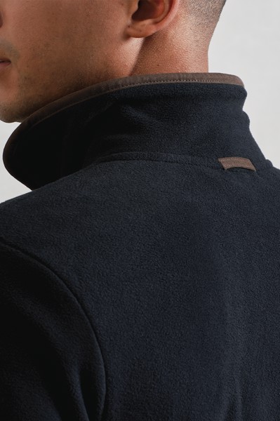 Men's 'Artisan' Fleece Jacket - Moss Green / Brown / XL