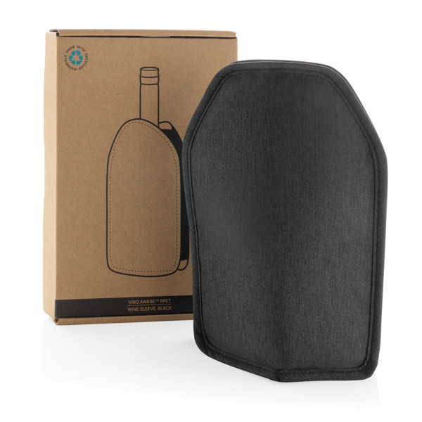 Vino AWARE™ RPET wine cooler sleeve - Black