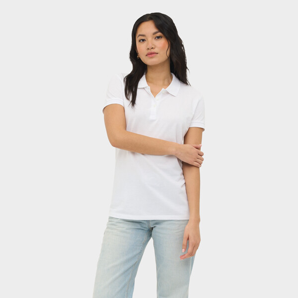 PERFECT DAMEN POLO 180g Perfect Women - WhiteL