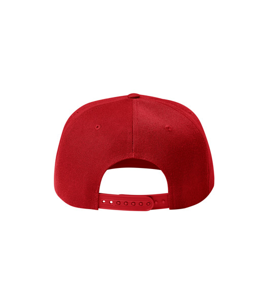 Čepice Unisex Malfini® Rap 5P - Červená / nastavitelná