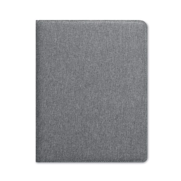 A4 RPET conference folder Casove - White / Black