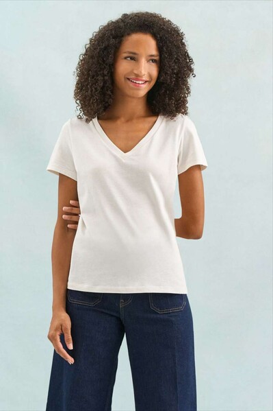 Sol's Regent V Women - V-Neck T-Shirt - White / L