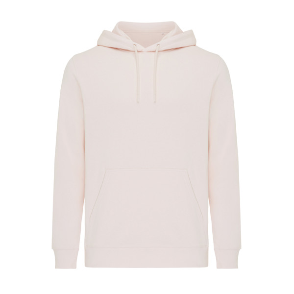 Lehká mikina s kapucí Iqoniq Rila z recykl. bavlny - Cloud Pink / XXL