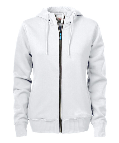 Printer Overhead Lady full zip hoody White XXL