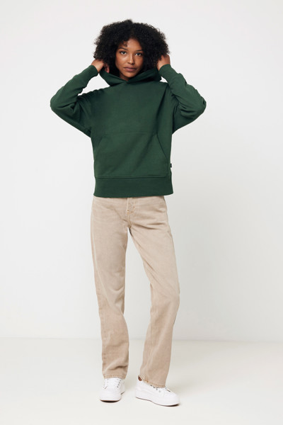 Sweat à capuche en coton recyclé Iqoniq Yoho - Forest Green / M