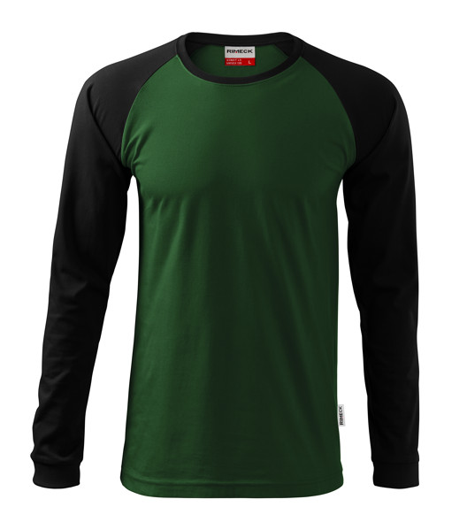Triko Unisex Rimeck® Street Ls - Lahvově Zelená / 2XL