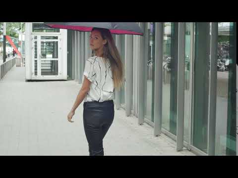 FALCONETTI - Parapluie Inside Out - Manuel - Impermable au vent -  105 cm - Noir / Bleu
