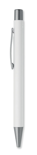 Recycled aluminium ball pen Nali - White