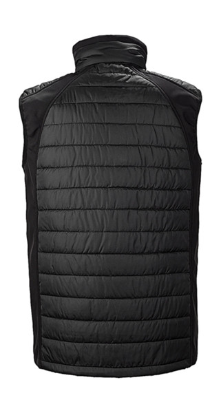 Compass Padded Softshell Gilet - Navy / Yellow / L