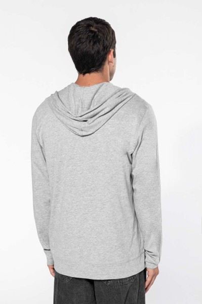 Lightweight Cotton Hooded Sweatshirt - Light Royal Blue / XS