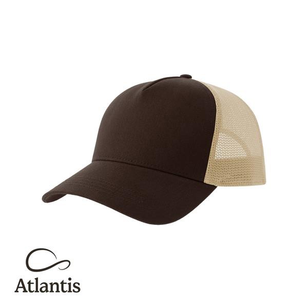 Boné Rapper Cotton S, 100% Algodão / 100% Poliéster Reciclado - Branco E Preto