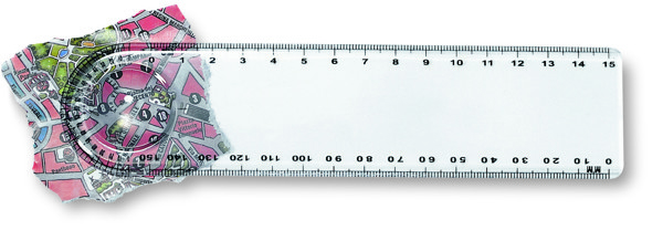 Règle transparente avec loupe Lasta